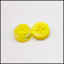 River Shell Button with Enamel Yellow color